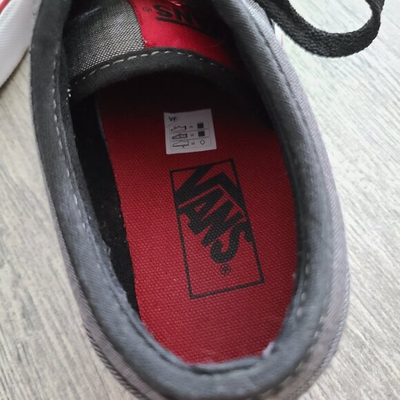 Vans mens Atwood textile black grey and red low top canvas sneakers size 7 - Picture 11 of 12